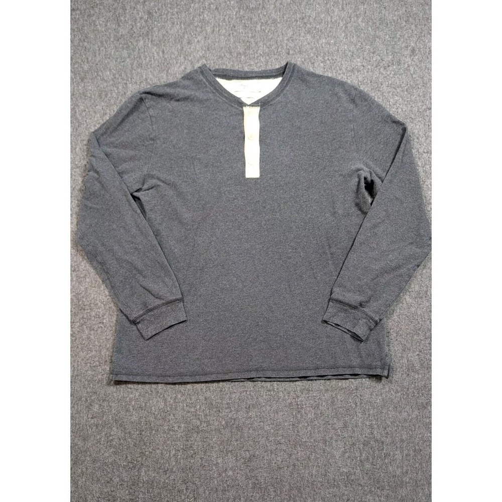 Phillip Lim x Target Shirt Men's Large Gray Henley Casual Crew Neck Outdoors